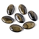Pierres de palmier de massage de guérison en obsidienne ovale naturelle à reflet doré WG38727-01-1