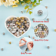 GLOBLELAND 300Pcs Alloy Rhinestone Beads Disco Ball Bead Crystal Spacer Bead Multicolored Glittering Craft Beads Round Connector Beads for Handmade Jewelry Craft Bracelet Necklace(Mixed Color) FIND-GL0001-23-4