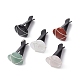 Wire Wrapped Heart Natural Gemstone Car Air Vent Clips JEWB-BR00139-1