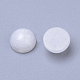 Natürliche weiße Jade Cabochons G-R416-6mm-11-2