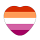 Broche de solapa con corazón de la bandera del orgullo del arcoíris GUQI-PW0001-030C-1