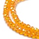 Chapelets de perles en verre électroplaqué EGLA-A034-T2mm-B01-3