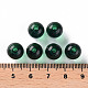 透明なアクリルビーズ  ラウンド  濃い緑  10x9mm  穴：2mm  約940個/500g MACR-S370-A10mm-735-4