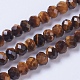 Natural Yellow Tiger Eye Beads Strands G-F568-151-A-1