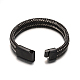 Braided Imitation Leather Cord Bracelets BJEW-O124-01-3