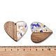Pendenti in resina e noce&nbsp;FIND-R051-09E-3