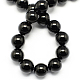 Obsidienne naturelle perles brins X-G-R173-14mm-02-2