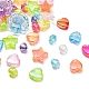 4 style perles acryliques transparentes MACR-YW0001-61-4