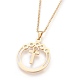 304 Stainless Steel Rhinestone Pendant Necklaces and Stud Earrings Jewelry Sets SJEW-L194-01T-2