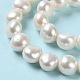 Fili di perle di perle d'acqua dolce coltivate naturali PEAR-E018-70-4