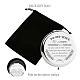 CREATCABIN Travel Compact Pocket Mirror Two-Sided Folding Gift Graduation Leaving Gifts DIY-WH0245-003-5