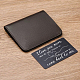 Fingerinspire 1 pc rectángulo de acero inoxidable tarjetas de transferencia térmica en blanco DIY-FG0001-81D-4