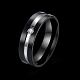 Regalos del día de san valentín anillos de pareja de circonita cúbica de acero de titanio para hombres RJEW-BB16425-9-2