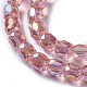 Perles de verre plaquées couleur ab GLAA-F108-12A-01-1