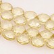 Faceted Drop Electroplate Rainbow Plated Glass Beads Strands EGLA-P014-F02-2