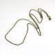 Vintage Iron Cable Chain Necklace Making for Pocket Watches Design MAK-M001-AB-2