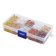 Kits de perles en verre craquelé & en verre peint à cuisson mixte HY-X0009-4mm-02-3