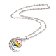 Collar del orgullo del arco iris NJEW-F291-01D-2