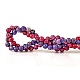 2 fili 2 fili di perline turchesi americane naturali di 4 colori G-SZ0001-34A-4