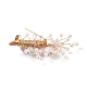 Ramillete de boda broche de perlas keshi naturales JEWB-BR00061-01-6
