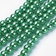 Round Glass Pearl Beads Strands JPS6MMY-4-2