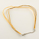 Multi-strand Necklace Cord for Jewelry Making NJEW-R218-05-2