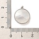 Кулоны из латуни с микропейвом и кубическим прозрачным цирконием KK-P260-27A-P-3