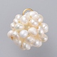 Natural Cultured Freshwater Pearl Pendants PALLOY-JF00419-2