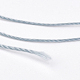 ポリエステル糸  カスタム織りジュエリー作りのために  ライトスチールブルー  0.25mm  約700m /ロール NWIR-K023-0.25mm-18-2