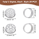 Tapones de rosca de aluminio pandahall elite 40pcs 2 estilo FIND-PH0008-98-2