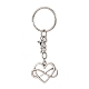 Porte-clés pendentif en alliage coeur saint valentin KEYC-JKC00625-05-1