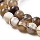 Chapelets de perles en agate rayée naturelle/agate à bandes G-K166-13-6mm-02-6