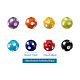 Cheriswelry 80pcs 8 colores cuentas de resina opaca RESI-CW0001-06B-7