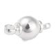 Bails de pendentif de chapeau de perle en laiton KK-O133-200A-S-5
