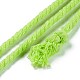 綿糸コード  3プライ  ジュエリー作りのための  緑黄  5~5.8mm  109.4ヤード（100m）/バンドル OCOR-C001-02M-3