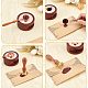 Brass Wax Seal Stamps with Rosewood Handle AJEW-WH0412-0106-3