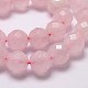 Natural Rose Quartz Beads Strands X-G-D840-21-8mm-3