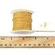 DIY チェーン ブレスレット ネックレス メイキング キット  鉄製ケーブル チェーンとジャンプ リングを含む  亜鉛合金カニカン  ゴールドカラー  チェーン：3m/バッグ DIY-FS0003-62-7