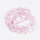 Chapelets de perles en quartz rose naturel X-G-C076-12mm-3-2