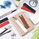 GORGECRAFT 8Pcs 4 Colors Leather Fountain Pen Case Single Rectangle Pouch Pen Sleeve Protective Holder for Touch Pen Ballpoint Pencils Stationery Store School Office Meetings Classes Accessories AJEW-GF0004-92-5