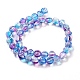 Chapelets de perles en verre transparente   GLAA-F114-02B-13-2