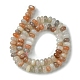 Natural Multi-Moonstone Beads Strands G-A092-F03-03-3