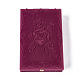 Boîtes à bijoux en velours motif fleur rose VBOX-O003-02-1