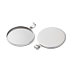 Cabochon-Fassungen für Anhänger aus Edelstahl 304&nbsp;STAS-L282-010P-10-2