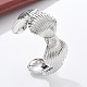 Braccialetti aperti in ottone per le donne&nbsp;BJEW-M091-02P-1