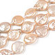 Chapelets de perles en Keshi naturel PEAR-S018-02B-1-3