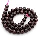 Natural Gemstone Garnet Beads Strands X-G-O014-8mm-01-1
