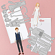 Globeland Matrice de découpe de découpe pour déguisement de mariage DIY-WH0309-1053-3