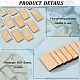FINGERINSPIRE 50 Pcs Mini Rectangle Wooden Bases 1.5x0.8inch MDF Bases for DIY Miniatures Unfinished Wood Pieces for DIY Keychain Painting Craft Rectangle Board Fit for Halloween Christmas Decor WOOD-FG0001-28-4