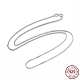 Rhodinierte Weizenketten-Halskette aus 925 Sterlingsilber für Damen STER-I021-03B-P-1
